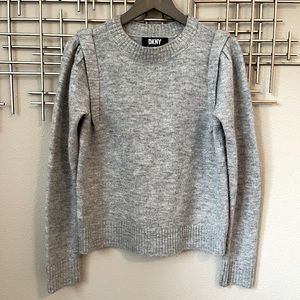 DKNY | Balloon/Pinched Pleat Shoulder Knit Sweater